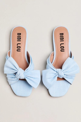 Bibi Lou Karsie Square-Toe Slide Sandals | Anthropologie (US)