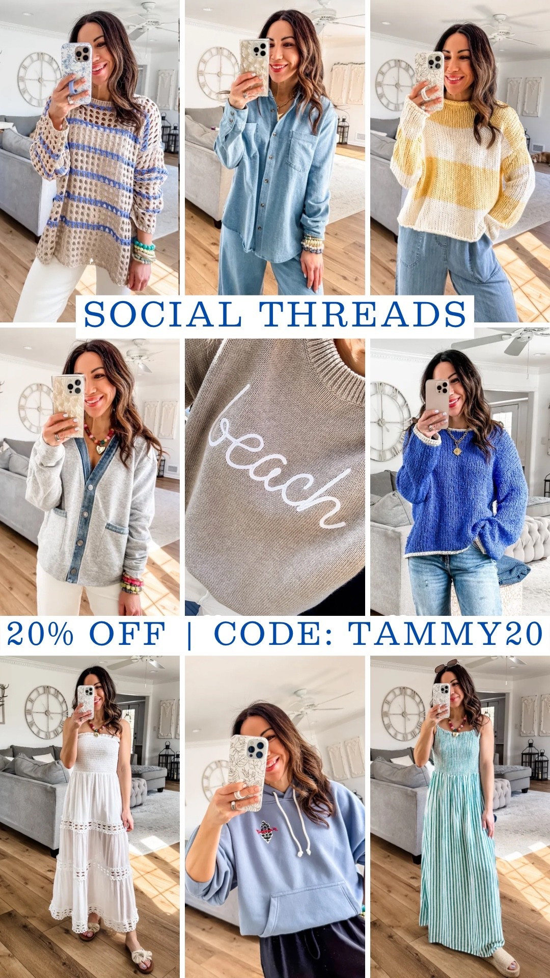 Code TAMMY20 at Social Threads through 4/11. 

#LTKSaleAlert #LTKPetite #LTKOver40