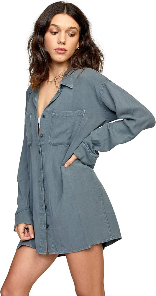 RVCA Women's Standard Solstice Button Up Coverup | Amazon (US)