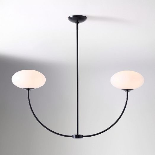 Talia Linear 2-Light Chandelier (38") | West Elm (US)