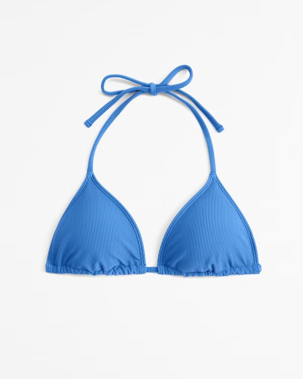 Halter Triangle Bikini Top | Abercrombie & Fitch (US)