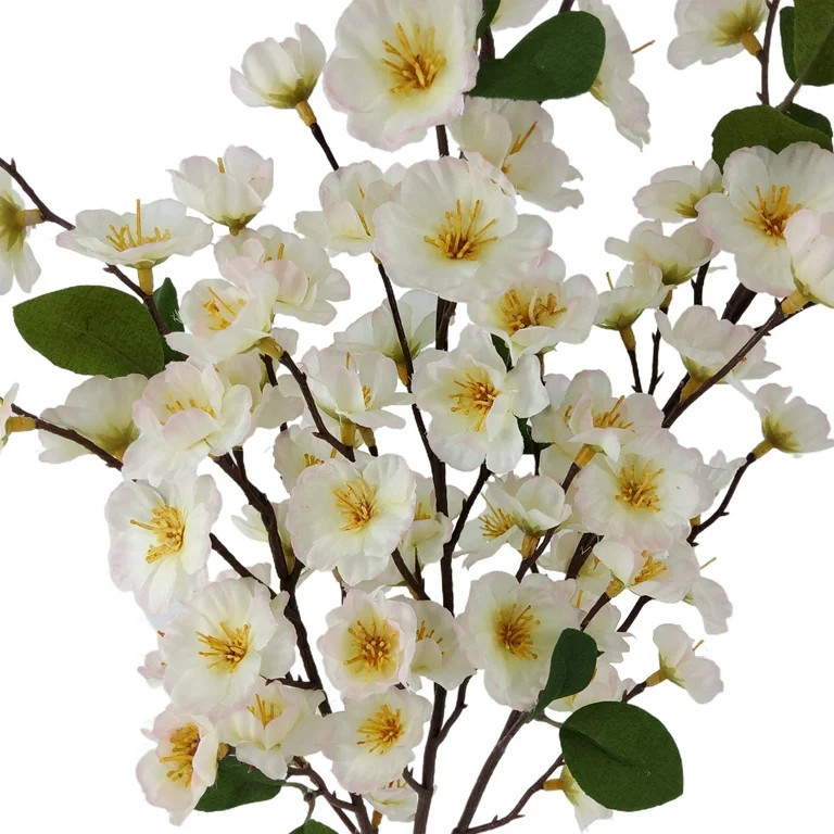 (2 pack) Mainstays Indoor Artificial Cherry Blossom Stem, Pink Color, Assembled Height 25" | Walmart (US)