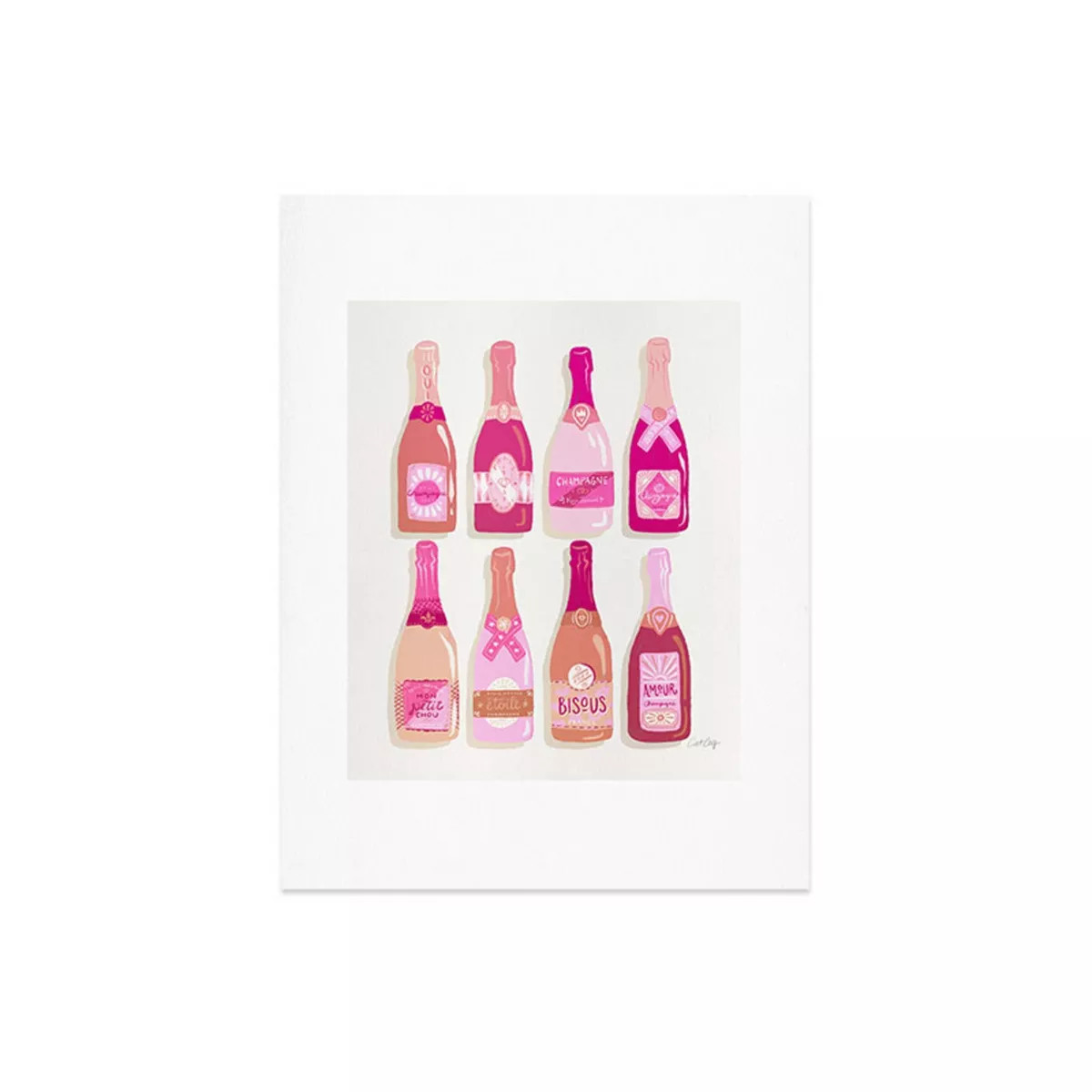 Deny Designs Cat Coquillette French Champagne Collection Pink Art Print | Target