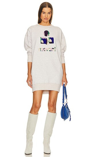 Meryl Sweatshirt Dress in Ecru | Revolve Clothing (Global)
