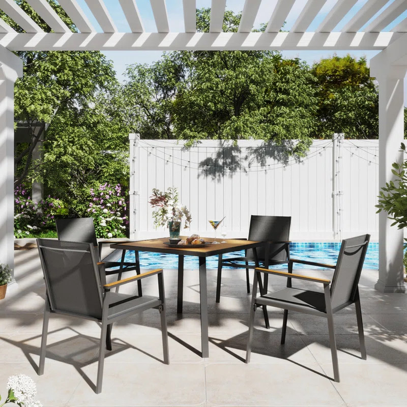 4 - Person Square Outdoor Dining Set | Wayfair North America