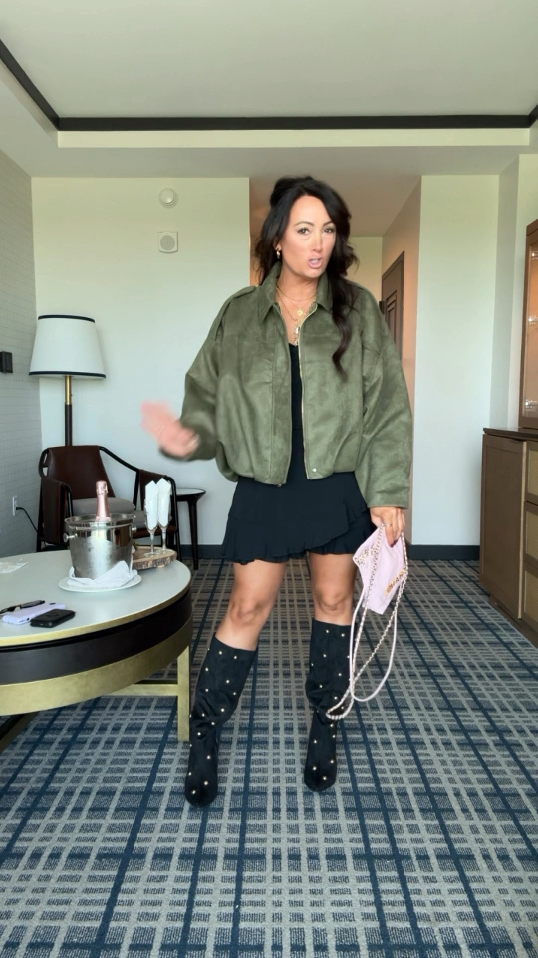 • medium jacket - oversized fit 
• medium tube top
• medium shorts 
• boots true to size - I got the wide calf 

#LTKFindsUnder50 #LTKStyleTip #LTKCon