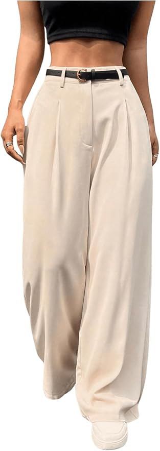 SOLY HUX Women's Wide Leg Pants High Waisted Baggy Pants | Amazon (US)