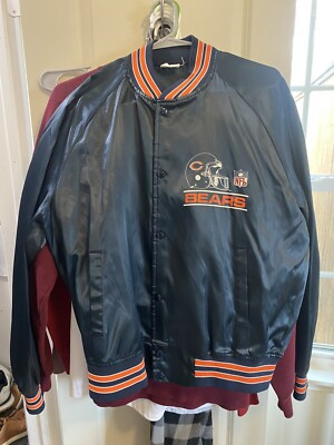 Vintage Chicago Bears Bomber Jacket Satin Chalk Line  | eBay | eBay US