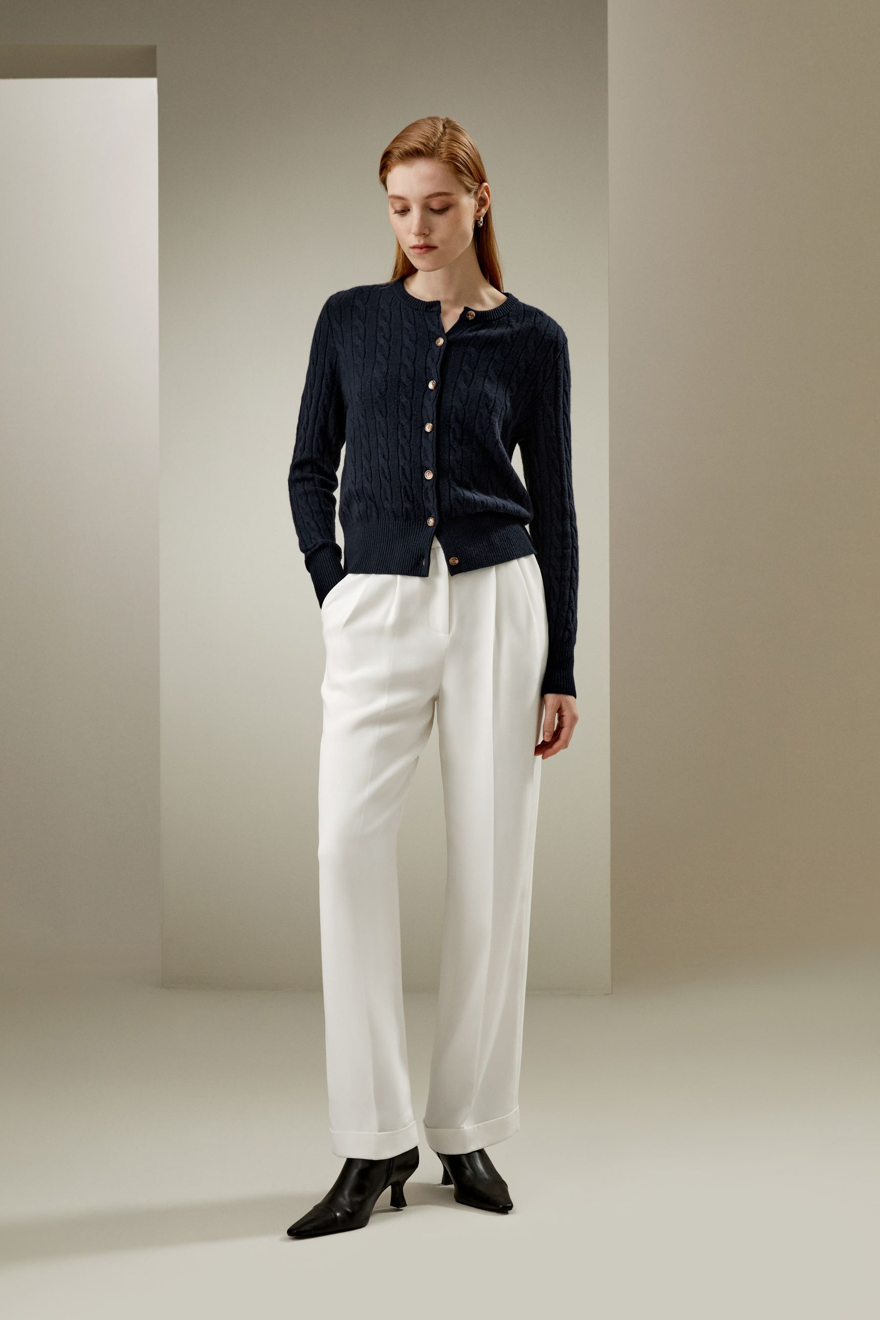 Baby Cashmere Cable-Knit Cardigan | LilySilk