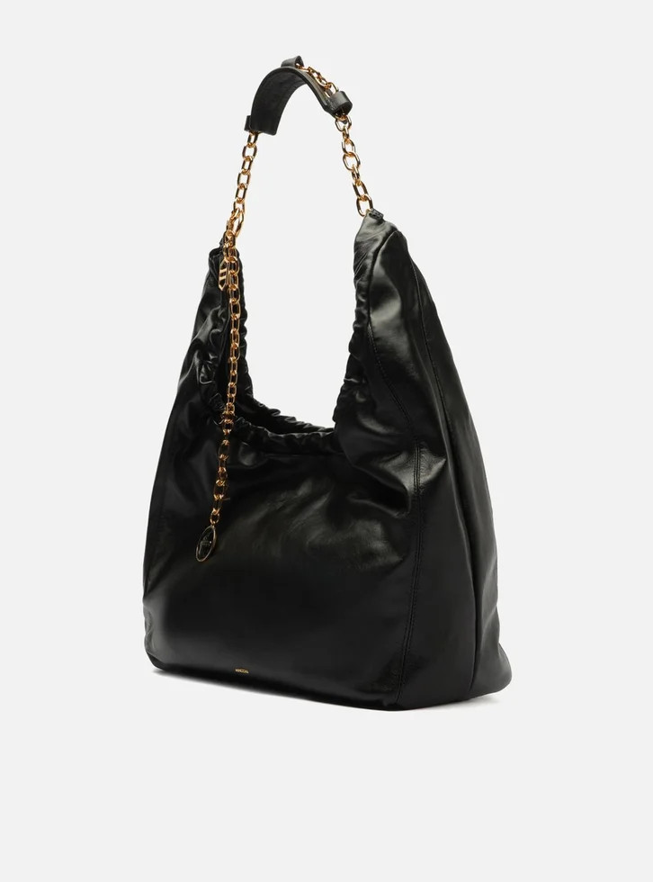 Bolsa Hobo Preta Arezzo Couro Olívia Grande | ZZ Mall (BR)