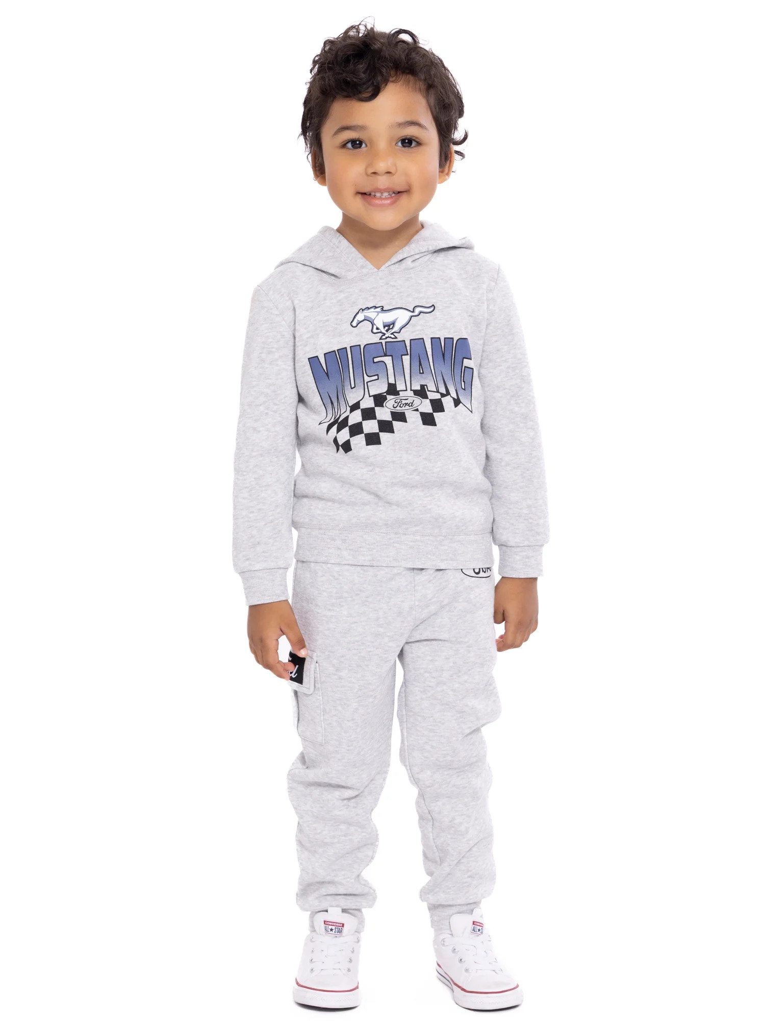 Ford Mustang Toddler Boys Graphic Hoodie and Jogger Pants Set, 2-Piece, Sizes 12M-5T | Walmart (US)