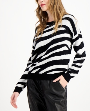 Bar Iii Tiger Striped Sweater, Created for Macy's | Macys (US)