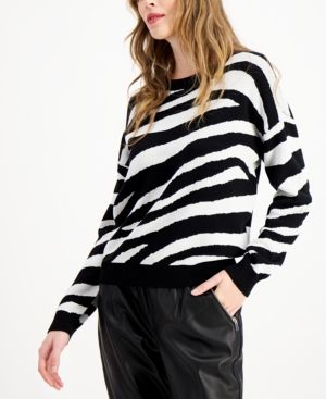 Bar Iii Tiger Striped Sweater, Created for Macy's | Macys (US)