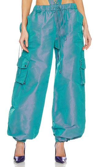 Low Rise Utility Pant in Aqua | Revolve Clothing (Global)