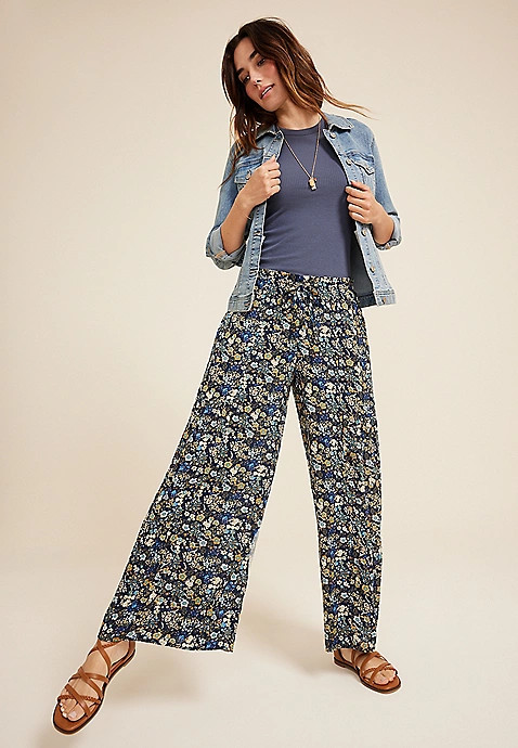 Printed Palazzo Pant | Maurices