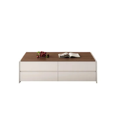 Modern solid wood storage coffee table | Wayfair North America