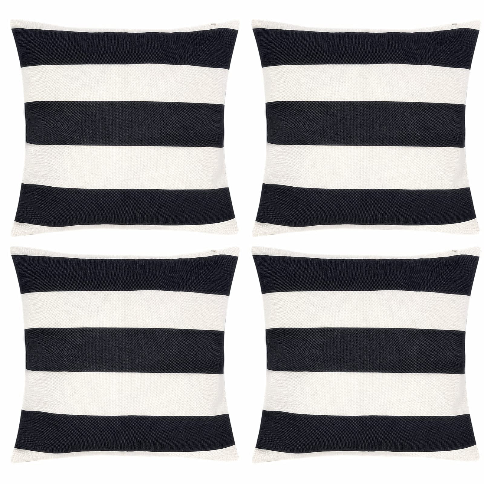 tiggell 4 Pack Waterproof Pillow Covers Outdoor Throw Pillowcases Decorative Garden Cushion Case ... | Amazon (US)