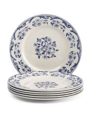6pk French Toile Dinner Plates | Marshalls