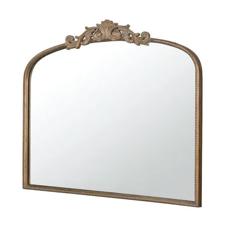 A&B Home Gold Arch Mirror with Metal Frame 40 x31 Wall Decor | Walmart (US)