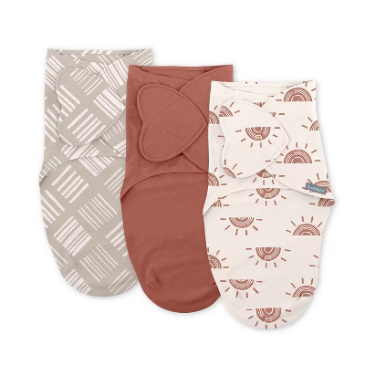 SwaddleMe by Ingenuity Monogram Collection Swaddle Wrap, for Ages 0-3 Months - 3pk | Target
