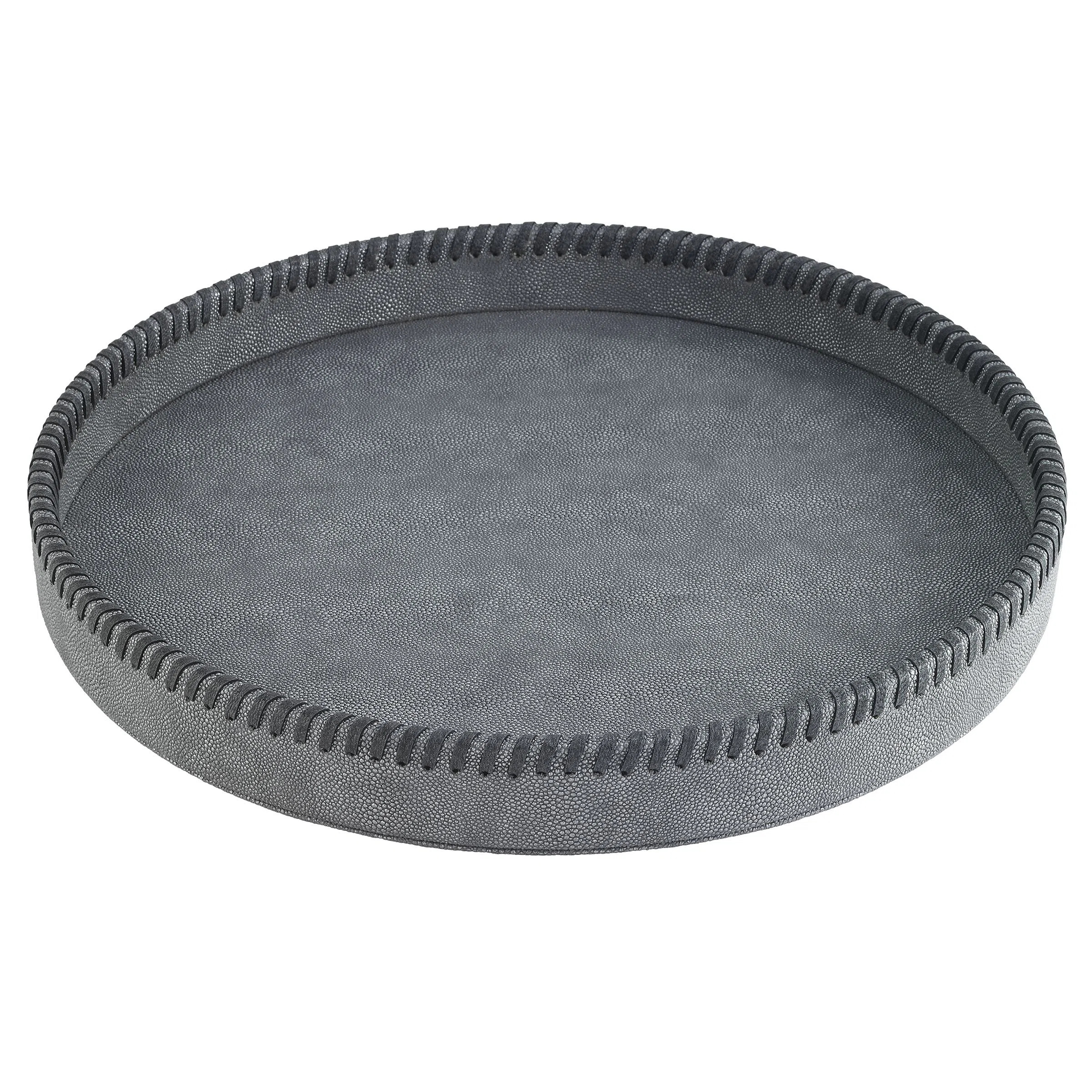 Whipstitch Vinyl Decorative Tray | Perigold