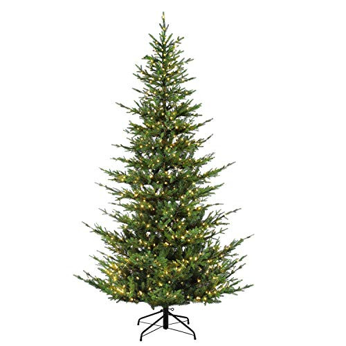 Puleo International 7.5 Foot Pre-Lit Aspen Fir Artificial Christmas Tree with 700 UL Listed Clear Li | Amazon (US)