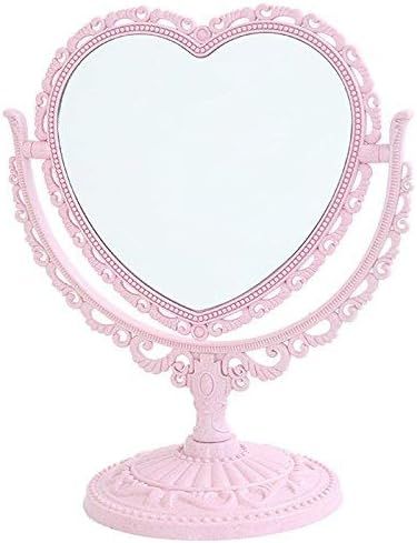 7-Inch Tabletop Vanity Makeup Mirror with 3X Magnification, Two Sided ABS Decorative Framed Europ... | Amazon (US)