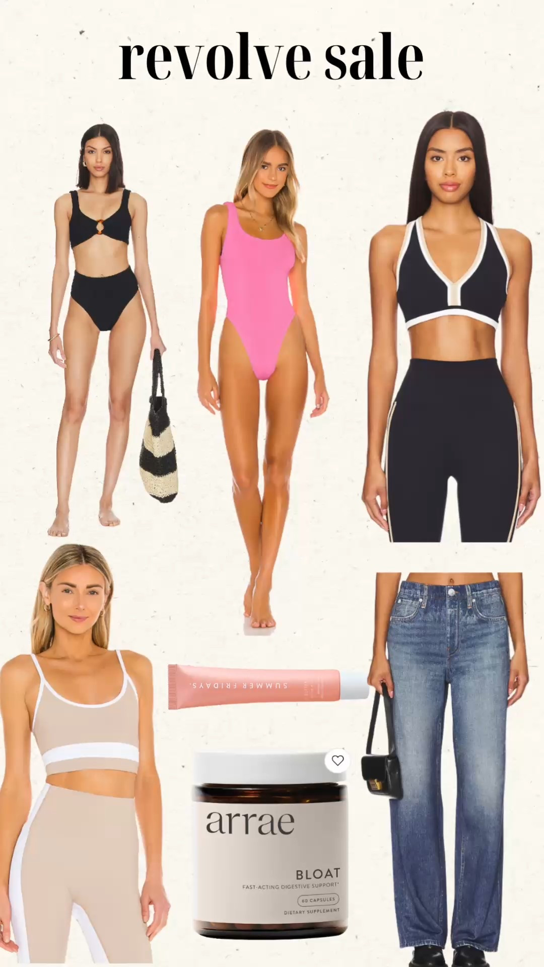 Revolve 20% off finds. Hunza g on sale. Beach riot. Sweat pant jeans  

#LTKSeasonal #LTKSaleAlert #LTKSwim