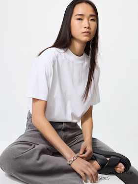 WOMEN'S AIRISM COTTON T-SHIRT | UNIQLO AU | Uniqlo Australia