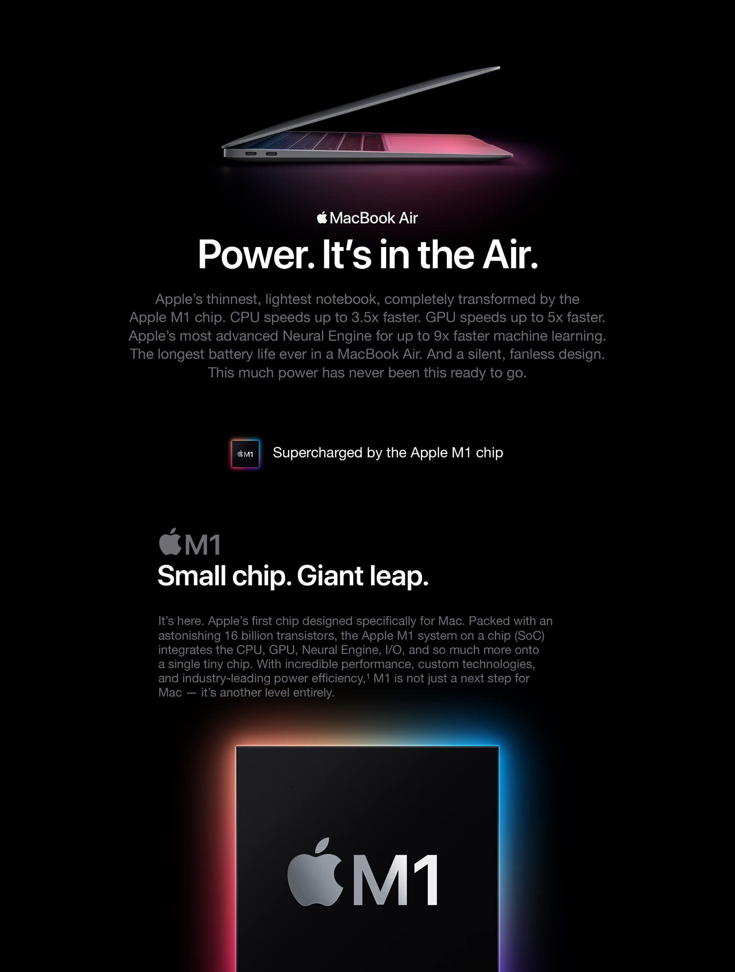 Laptop Apple MacBook Air 2020: chip Apple M1, pantalla Retina de 13 pulgadas, 8 GB de RAM, almace... | Amazon (US)