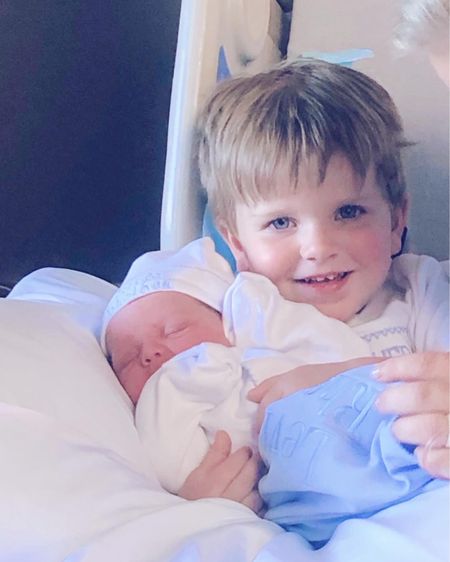 Well my heart is officially an absolute PUDDLE after seeing my firstborn Judson meet his baby brother for the very first time!! 👶🏼🩵 Swipe over ➡️ to see the sweetest video of all time!!🫶🏽😭 No one can prepare you for the pure sweetness of that moment and how much he loves him already!! Be still my heart!!!🥹🤱#bigbrotherjudson #mybabyboys #judsonandlevirhett #brotherbesties #corememory #meetingbabybrother 

We are soaking in these moments as a new family of FOUR 🥹 and so loved having my parents bring Judson up to the hospital 🏥 this afternoon to meet his baby brother - and then followed by Wes’ parents!! You are soooo very loved, Sweet Baby Levi Rhett, and we truly can’t imagine life without you now!!🤱🩵👶🏼 #meetingbabybrother #newbornheaven #newbornbabyboy #welcomebabyboy

#LTKFamily #LTKBaby #LTKKids