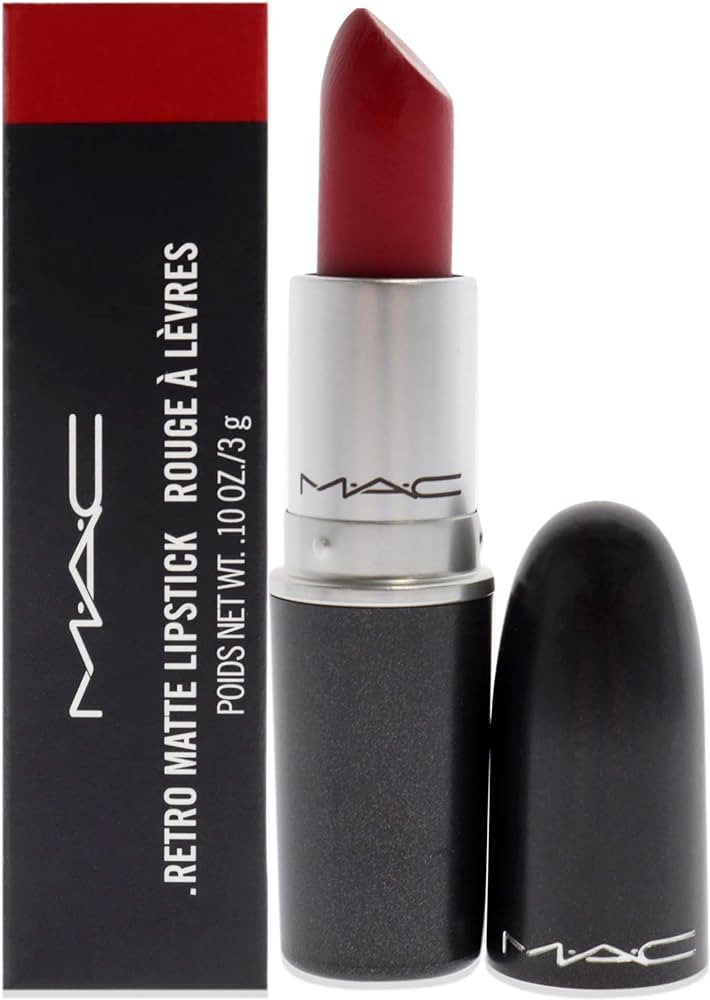 MAC Retro Matte Lipstick Ruby Woo, 1 Count, Multicolor, 0.10 Ounce | Amazon (US)