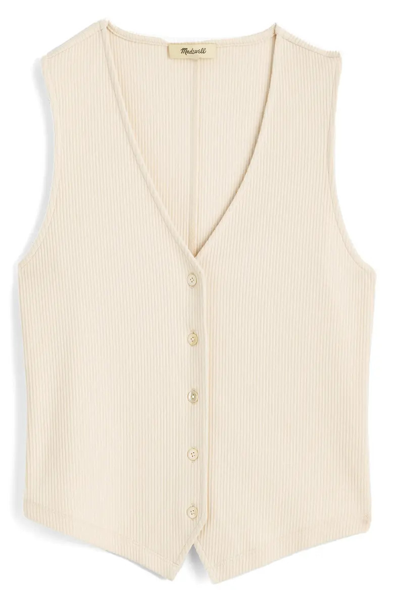 Rib V-Neck Vest | Nordstrom