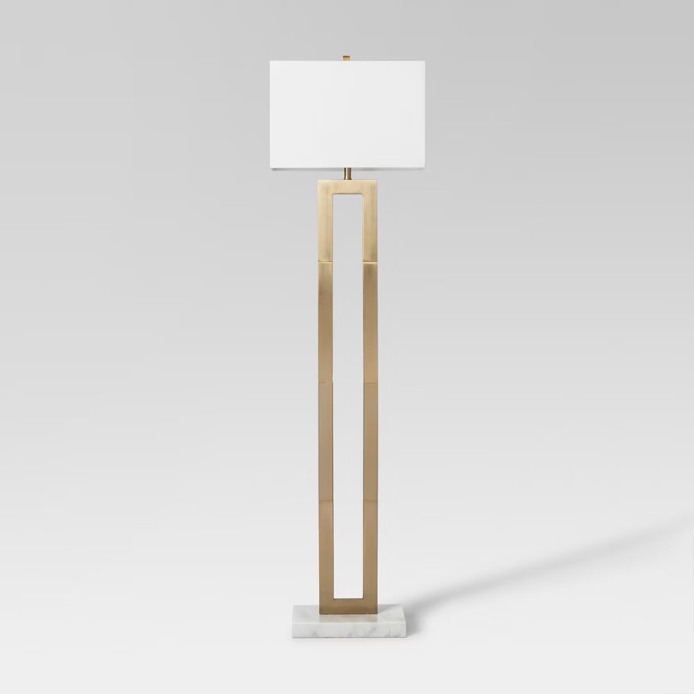 Weston Window Pane Floor Lamp Brass - Project 62 | Target