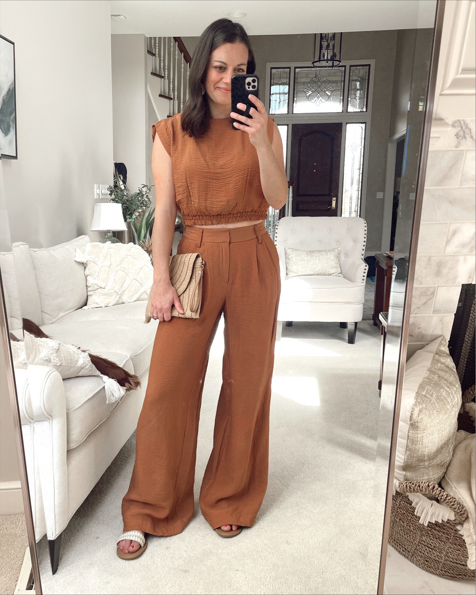 Target matching set.  Top runs tts or size up for more length.  I’m in the small. Pa ya run a tad small, I’m in the 2 with no room left. 

Vacation outfit, matching set, resort wear, spring outfit, target new arrivals 

#LTKSeasonal #LTKunder50 #LTKstyletip