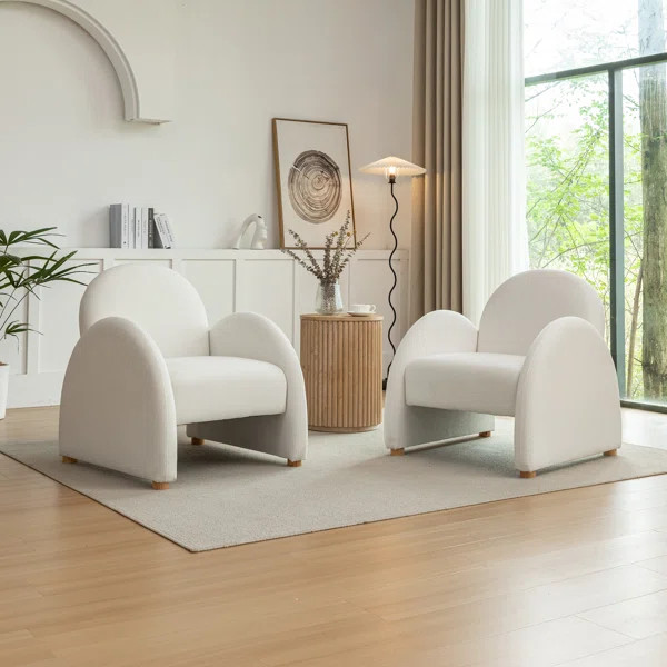 DelalUpholsteredBoucle Armchair | Wayfair North America