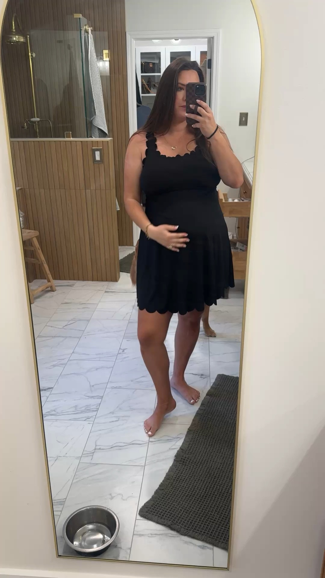 One piece modest maternity swim! I’m in XL 

#LTKPlusSize #LTKSwim #LTKBump