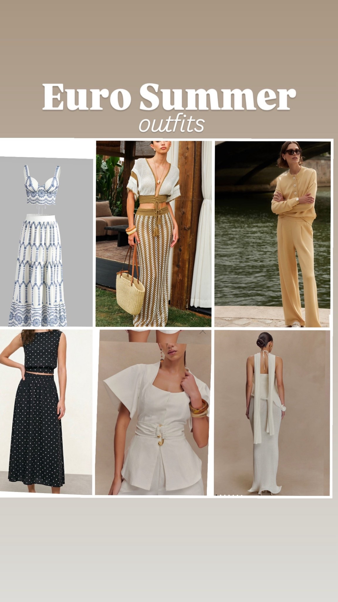 EURO SUMMER packing list!

The only Summer outfit list you need, whether you’re going on vacay or not. Building my wardrobe for upcoming Summer trips and this is what I’m ordering.

Everything is mix and match able to help you pack lighter (I’m a carry-on only kind of girl) but still look chic and effortless!!


#LTKMidsize #LTKTravel #LTKootd