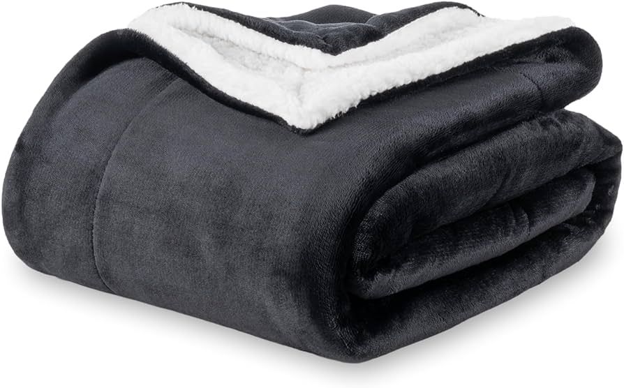 Berkshire Blanket-Sherpa Throw Blanket, Warm and Soft Loftmink Reversible Throw for Couch, Sofa a... | Amazon (US)