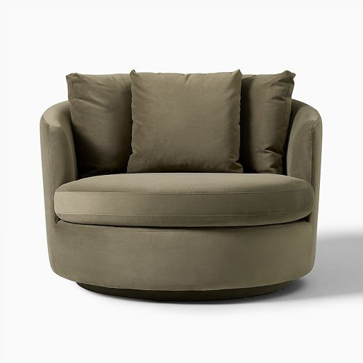 Viv Grand Swivel Chair | West Elm (US)