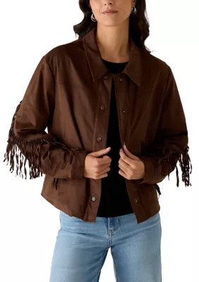 Women's Suede Fringe Jacket | Belk