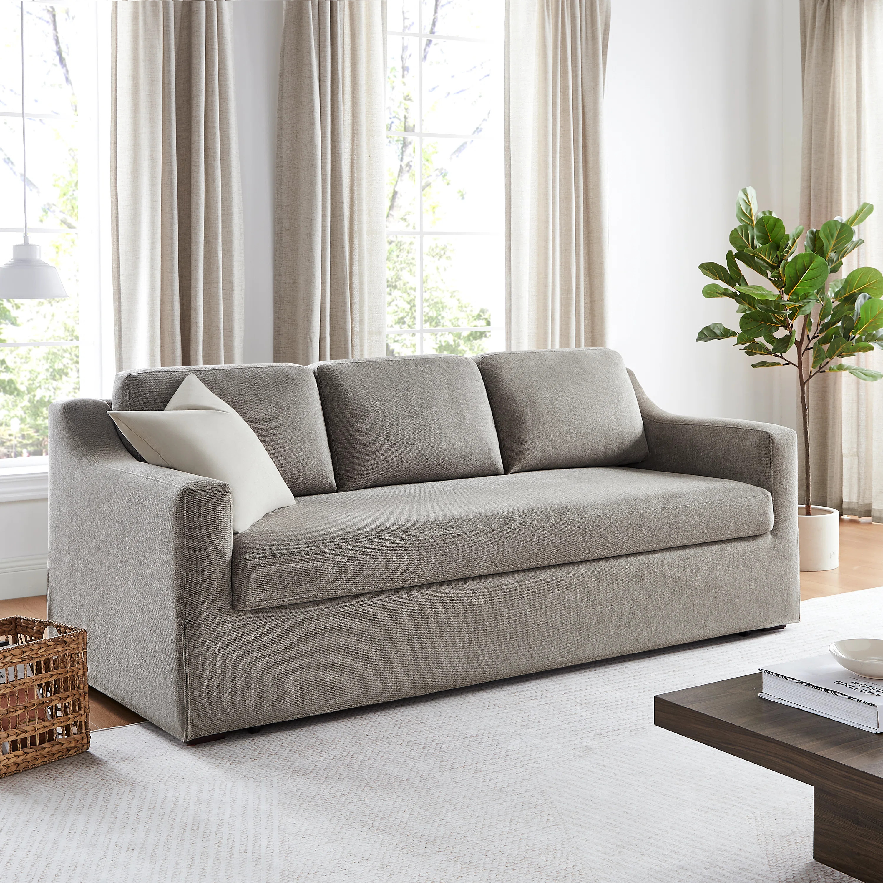 Serta Harvey 90.6" Queen Convertible Sofa Sleeper & Reviews | Wayfair | Wayfair North America