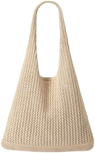 EIMMBD Crochet Bags for Women Beach Totes Bags Aesthetic Summer Tote Shoulder Hippie Bag Knit Bag | Amazon (US)