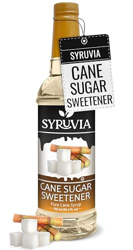 Syruvia Cane Sugar Sweetener Coffee Syrup - 25.4 fl oz. Premium Coffee Flavoring Syrup. Kosher and Gluten-Free. Perfect for Enhancing Drinks, Sodas, Shakes, Desserts, and More. | Amazon (US)
