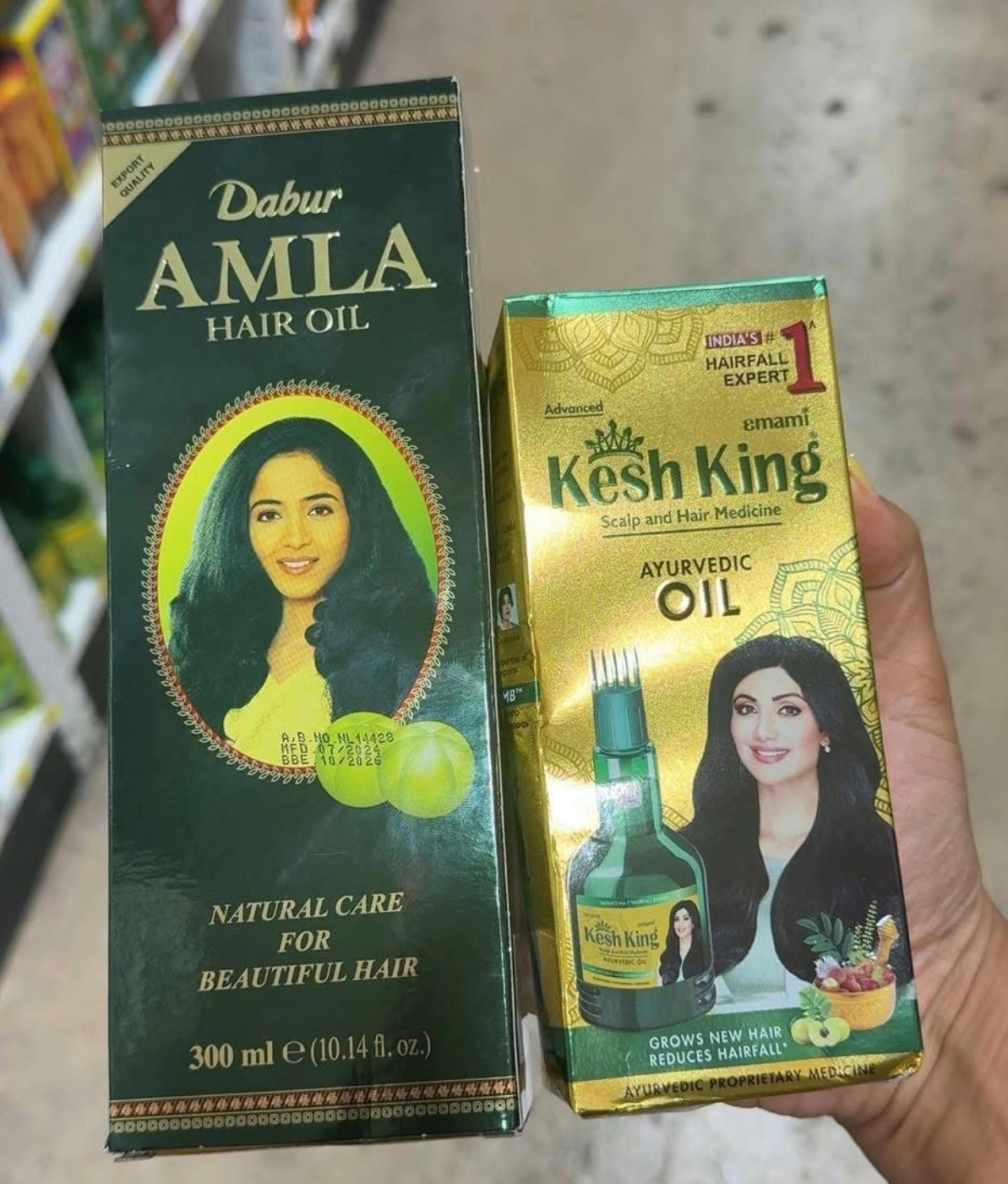 For thinning or shedding hair 🌿
Use BOTH oils. Do not mix in the bottle.
Massage Kesh King into your scalp, then apply Amla oil to the lengths.

Leave on 30–60 minutes, then shampoo.

#haircarecombo #hairfallcare #scalpcare #ayurvedichair #oilingroutine #haircaretips #selfcarefinds #thinhair #hairthinning #Hairshedding #mrsguptasquared #selfcarefinds 


#LTKBeauty #LTKgrwm