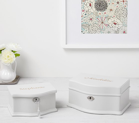 Abigail Jewelry Box Collection - Gray | Pottery Barn Kids