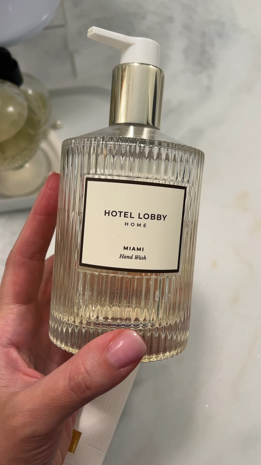 I use this hand up in my bathroom as a happy hack. It smells amazing. Last a really long time and they sell refills! Can’t wait to try the New York sent

#LTKHome