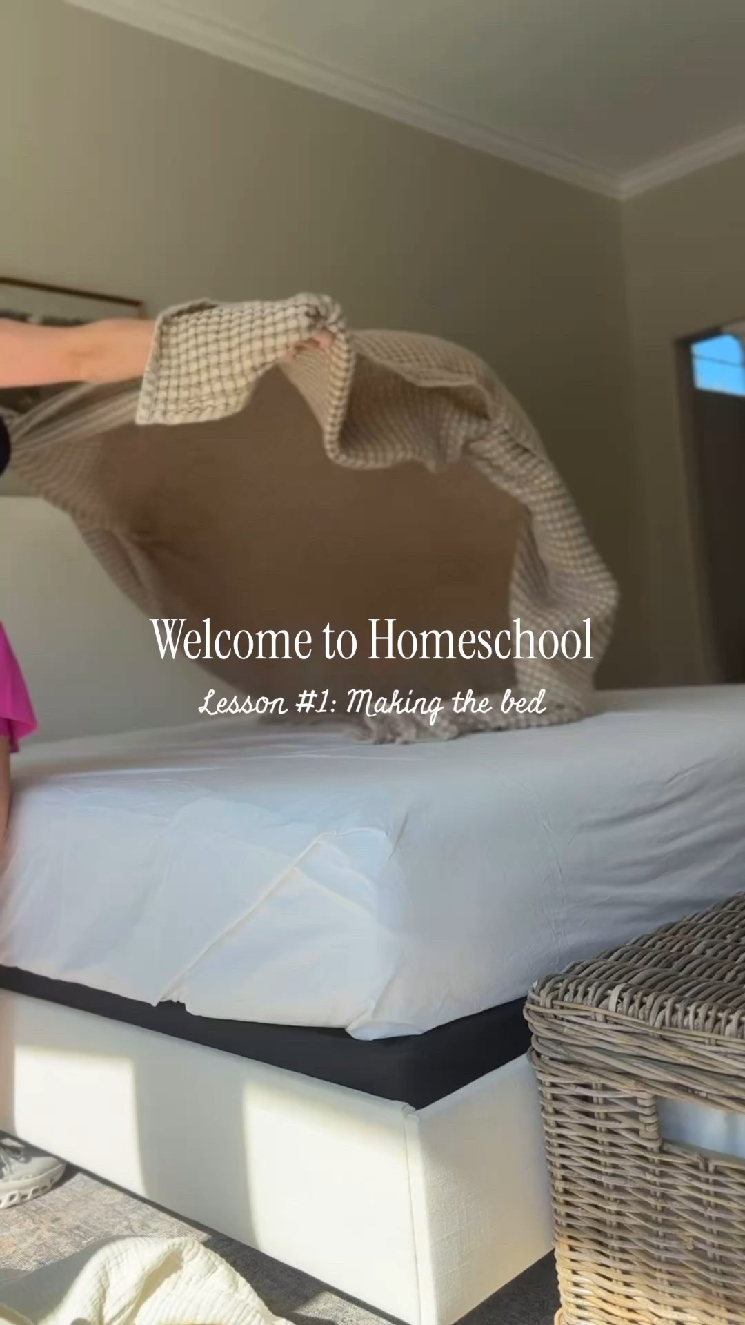 Homeschool lesson #1: Making the bed!

Bedding must haves, master bedroom design, bed blanket, king pillow arrangement

#LTKStyleTip #LTKFindsUnder100 #LTKHome