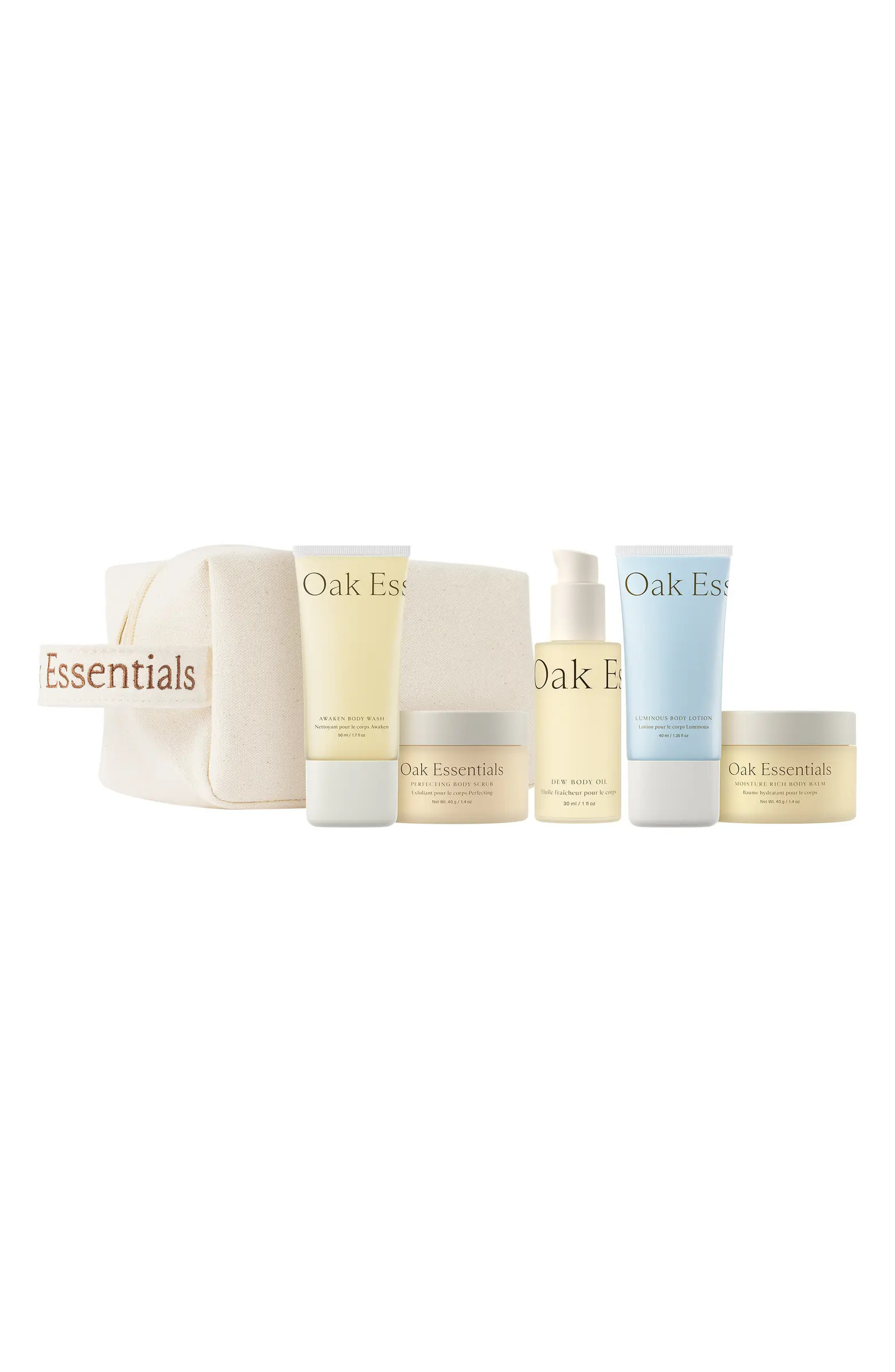 Oak Essentials Travel Body Routin Set $115 Value | Nordstrom | Nordstrom