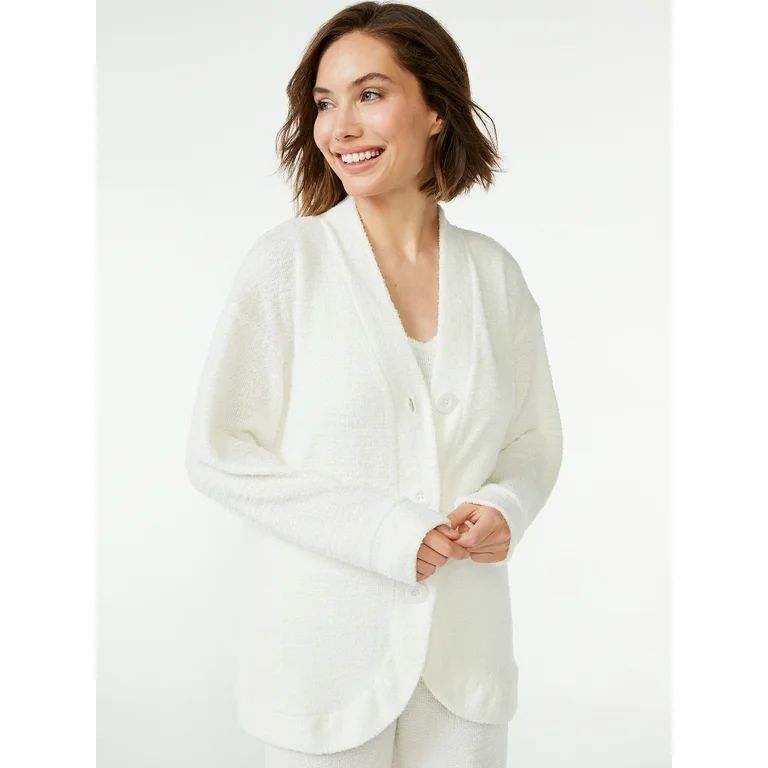 Joyspun Women’s Chenille Sleep Cardigan, Sizes up to 3X | Walmart (US)